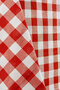 قماش زفير أحمر أبيض كبير متقلب (1 متر)