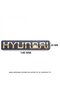 Hyundai Arma (Accent 06-10) Luggage Lettering Gluing 14cmx2cm 7172 - 3