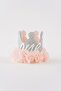 One Written 1 Year Old Elastic Birthday Glitter Party Hat Queen Crown (Silver-Salmon)