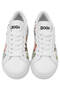 Unisex Kids Vegan Leather White Sneakers - Better Together Design - 8