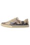 Women's Vegan Leather Beige Sneakers - Warner Bros Gryffindor Gang Harry Potter Design - 4