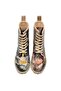 Women's Vegan Leather Multicolor Long Boots - Warner Bros Harry And Hedwig Harry Potter Design - 4