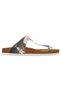 Women's Vegan Leather Multicolored Flip Flops - Yabara With Fish Design - 6