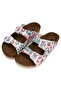 Women's Vegan Leather White Slippers - Remember Who You Are Design