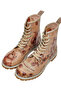Women's Vegan Leather Beige Long Boots - It Wasn't Me Design - 2