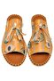 Women's Vegan Leather Orange Slippers - See You Design - 7