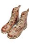 Women's Vegan Leather Beige Long Boots - It Wasn't Me Design - 5