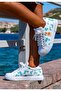 Unisex Kids Vegan Leather White Sneakers - Everything Is Gonna Be Purrfect Design
