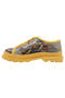 Women's Vegan Leather Yellow Sneakers - Sunsets And Silhouettes Design - 4