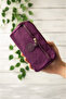 Crinkle/Clinker Waterproof 4 Zippers Thick Shoulder Strap Mobile Phone Carrying Hand Bag Wallet 1215 - 2