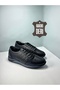 Men's 100% Genuine Leather Black Casual Sports (NUMBER 45-46-47) Orthopedic Shoes