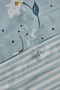 Daisy 100% Cotton Double Duvet Cover Set Mint Blue (PP) - 7