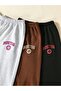 Girl-Boy 3-Pack BOSTON Printed Grey-Black-Brown Tracksuit - 2