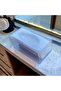 Transparent Napkin Organizer, Napkin Holder, Organizer Box Unbreakable 22 X 12 Orange Plastic Tr - 5