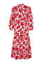 Brick Patterned Half Placket Wide Fit Cotton Woven Dress TCTSS23EB00222 - 8