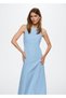 Women's Sky blue Dress - 2