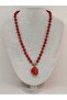 Jasper Stone Knotted Unisex Design Necklace 8mm (45080) - 2