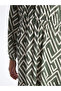 Patterned Long Sleeve Women's Shirt Dress - 4