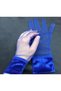 Diana vintage velvet with wristband tulle gloves potted blue - 6
