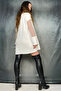 Tulle sleeves Wide Cut mini Tunic Dress Sweatshirt - 3