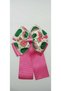 Watermelon Patterned Pink Satin Handmade Bow School Buckle - 2
