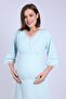 LOHUSA COTTON NIGHTWEAR COLLAR LACE DETAIL - 2
