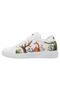 Unisex Kids Vegan Leather White Sneakers - Better Together Design - 5