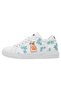 Unisex Kids Vegan Leather White Sneakers - Everything Is Gonna Be Purrfect Design - 5
