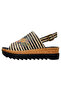 Women's Vegan Leather Beige Thick Sole Sandals - Dreamer Design - 4