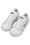 Unisex Kids Vegan Leather White Sneakers - Cats Of Space Design - 5