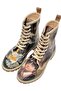 Women's Vegan Leather Multicolor Long Boots - Warner Bros Harry And Hedwig Harry Potter Design - 5