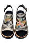 Women's Vegan Leather Beige Thick Sole Sandals - Dreamer Design - 2