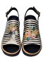 Women's Vegan Leather Beige Thick Sole Sandals - Dreamer Design - 7