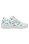 Unisex Kids Vegan Leather White Sneakers - Everything Is Gonna Be Purrfect Design - 8