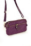 Crinkle/Clinker Waterproof 4 Zippers Thick Shoulder Strap Mobile Phone Carrying Hand Bag Wallet 1215 - 4