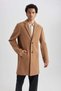 Y8903Az/Bn283 Defacto Men's Coat Camel - 2