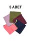 Set of 5 Cotton Mixed Cherry Ribbon Pearl Embroidered Beaded Scarf Gift Writing 100x100cm Wholesale