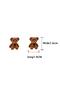 Women's Vip Series Minimal Teddy Bear Model Special Design Brand Earring Set - 2