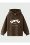 Painter 1975 Cotton Kids Sweatshirt - Brown Printed Girl's Boy's Winter Pocket Hoodie - 3