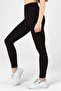 Black Large Size High Waist Ribbed Sports Leggings Flexible Comfortable - 2