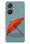 Y27 Compatible Case Cover Silicone Illustrated Red Umbrella
