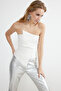 Bridal White Body-Hugging Woven Bustier TPRSS24BZ00008 - 2