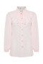 Powder Ruffled Chiffon Woven Shirt TCTSS24TG00014 - 8