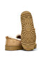 Women's Nude Suede Comfortable Fit Short Boots - 4