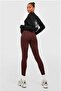 Brown & Khaki Ribbed Inner Fleece Raised Winter Leggings High Waist 2-Pack Advantageous Package - 5