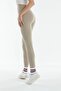 Khaki & Beige Ribbed Inner Fleece Raised Winter Leggings High Waist 2-Pack Advantageous - 5