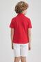 K1689A6.Boy's Children's Day Regular Fit Short Sleeve Polo T-Shirt - 4