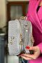 Medium Size Women's Shoulder Bag Suitable for Daily Use 2057 Gray Combination - 5