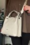 Large Size Knitted Embroidered Handmade Casual Women's Shoulder Bag - 4