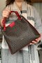 Large Size Knitted Embroidered Handmade Casual Women's Shoulder Bag - 4